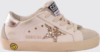 Golden Goose Sneakers Super-Star da bambino in pelle con effetto vissuto e logo glitter