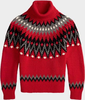 Polo Ralph Lauren Fair Isle Wool-Blend Turtleneck Sweater