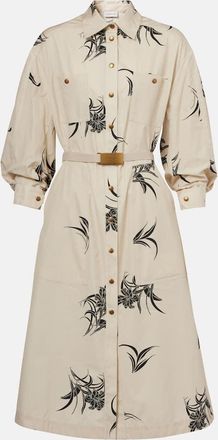 Moncler Abito chemisier in popeline di cotone