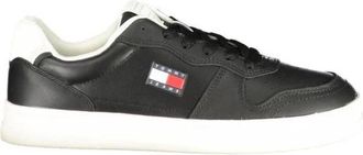 Tommy Hilfiger Polyurethaan Sneaker met Vetersluiting - Dames - Sneakers - Zwart - 40 EU - Schoenen