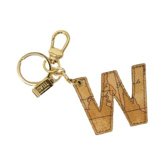 Alviero Martini 1A Classe Letter W Kaart Sleutelhanger - Dames - Sleutelhangers & Tashangers - Beige - ONE Size - Katoen - Accessoires