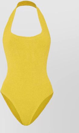 Hunza G halterneck one-piece swimsuit