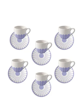 Villeroy & Boch Set tazze da t&egrave; a fiori - Blu