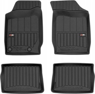 OEM Alfombras, Felpudos, Felpudos De Goma, Renault Thalia 1998-2008, Canaleta 3d