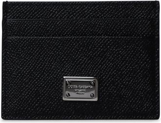 Dolce & Gabbana Black Lear Dauphine Card Holder