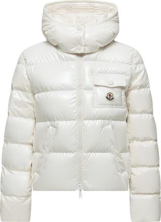 Moncler Moncler Andro Hooded Short Down Jacket, Women, White, Size: 0