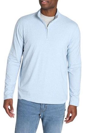 J.A.C.H.S. Quarter Zip Sweatshirt in Blue at Nordstrom Rack, Size Small