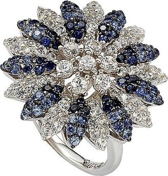 Suzy Levian 18K & Silver 4.15 Ct. Tw. Sapphire Ring