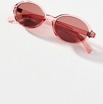 I-SEA I-SEA Mirrored Translucent Lens Oval Sunglasses