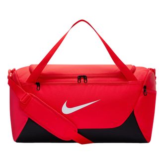 Nike Brasilia 40L Small Duffel Bag University Red Black White IB4394-657
