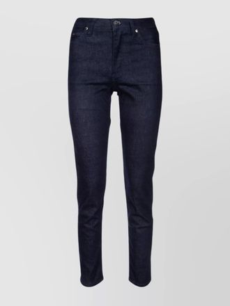 Calvin Klein faded wash denim trousers with belt loops