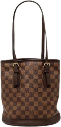 Louis Vuitton Pre-owned Bucket Bags, female, Brown, Size: ONE SIZE Pre-owned The Marais Bucket Bag