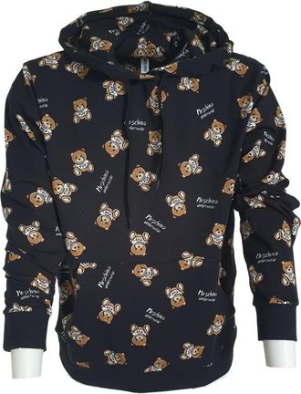 Moschino Hoodies & sweatvesten, Heren, Zwart, M, Katoen, Underbear Hoodie
