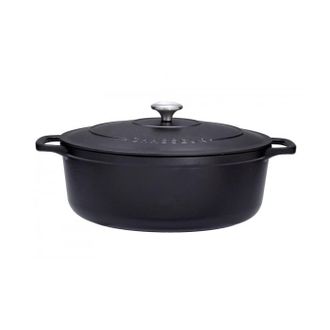 Chasseur Cacerola Ovalada Sublime De Hierro Fundido Esmaltado Negro 33cm - Puc473301 Chasseur