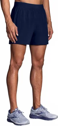 Brooks Mens Sherpa 5 Short In Navy