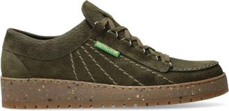 Mephisto Klassieke Veterschoen voor Heren - Heren - Veterschoenen - Groen - 45 EU - Leer - Schoenen