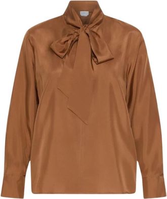 Marella Blouses - Dames - Blouses - Bruin - XS - Overhemden