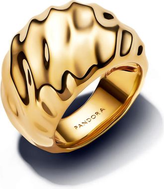 Pandora Rings - Rippled Statement Ring - gold - Rings for ladies