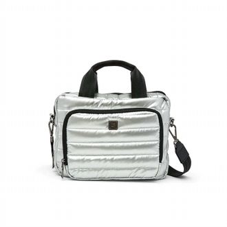 Think Royln Womens Stowaway Toiletry Case In Pearl Silver