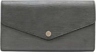 Louis Vuitton Tweedehands leren portemonnees - Dames - Vintage Accessoires - Grijs - ONE Size - Vintage