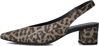 Unisa Elegante Jensen Slingback Schoenen - Dames - Pumps - Bruin - 36 EU - Schoenen