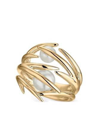 Shaun Leane 18kt gold vermeil pearl ring
