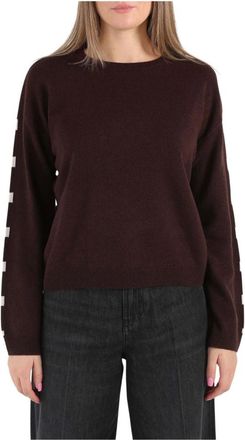 Kaos Ronde hals knitwear - Dames - Ronde hals truien - Bruin - M - Truien & Vesten