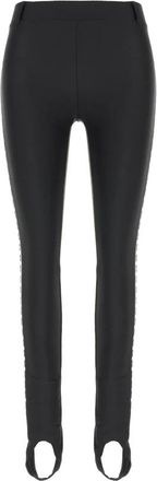 Moschino Tape Leggings - Dames - Leggings - Zwart - XS - Katoen - Broeken