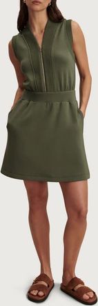 Varley Polyanna Knit Half Zip Dress in Thyme at Nordstrom, Size X-Small