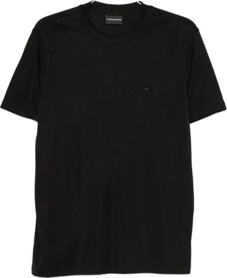 Emporio Armani T-shirt met ronde hals - Heren - T-shirts - Zwart - S - Tops