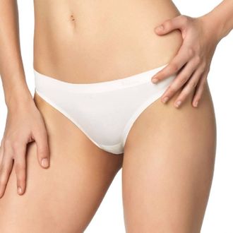 Felina Treasure Womens Bonded Thong Panty In Ivory