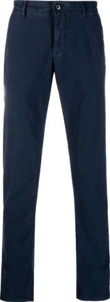 Incotex Chinos - Heren - Chinos - Blauw - W38 - Leer - Broeken