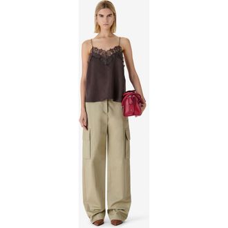 Iro Newin Lace Cami in Mocha at Nordstrom, Size 42 Eu