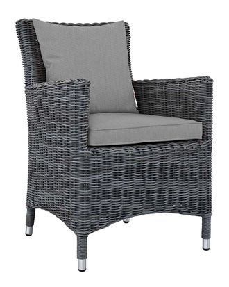 ModWay Discontinued Modway Outdoor Summon Dining Outdoor Patio Wicker Rattan Sunbrella Armchair