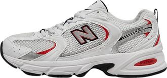 New Balance Mens/Womens Sneakers Oxford, Red/White, 9 Women/7.5 Men