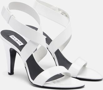 Alaia Ala&iuml;a Patent leather slingback sandals