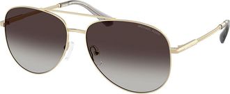 Michael Kors MK1172 PERLEDO 10148G Womens Sunglasses Gold Size 58