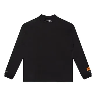 Heron Preston CTNMB Long-Sleeve Turtleneck T-shirt Black HMAB017F20JER0011001