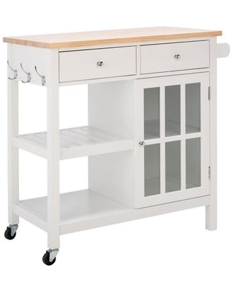 Safavieh Locklyn 2-Drawer 2-Shelf Kitchen Cart