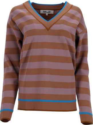 Diane Von F&uuml;rstenberg Diane Von Furstenberg Striped Sweater in Multicolor Viscose