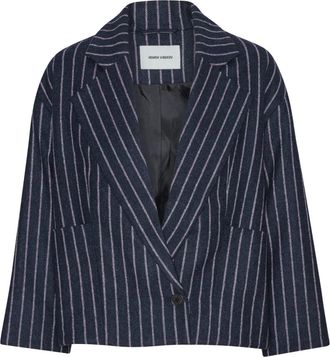 Henrik Vibskov Giacca Shady con revers gessati - Blu