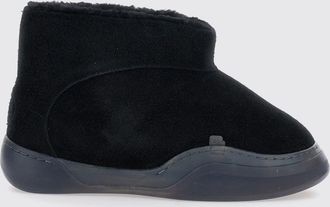 ERL Stivaletti Vamp slip-on in pelle scamosciata con interni in shearling