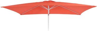 Hhg [NON UTILIZZATO] Telo copertura ricambio per ombrelloni rettangolari N23 200x300cm arancione