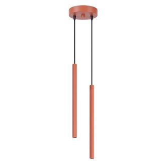 Sollux Lighting L&aacute;mpara colgantes ocre rojo acero alt. 118 cm