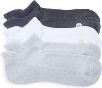 Zella 3-Pack Tab Ankle Socks in Navy Armada at Nordstrom, Size 9-11