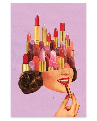 iCanvas Icanvas Lipstick (Purple) Print On Acrylic Glass By Tyler Varsell