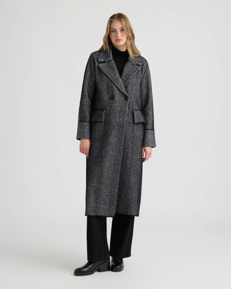 NVLT Womens Eyelash Long Coatigan