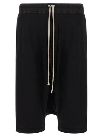 Rick Owens Mens Drawstring Pods Bermuda Shorts