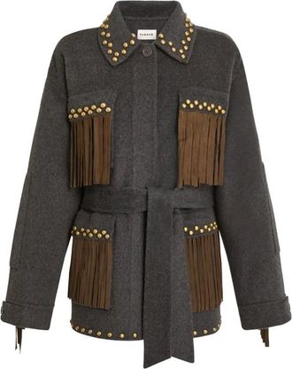 P.A.R.O.S.H. Mujer, Chaquetas, Gris, Talla: S