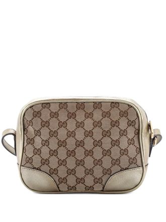Gucci Bree Disco GG Canvas with Leather Mini crossbody bag - Oro